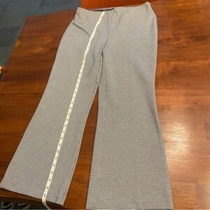 Theory Black and White Boot Cut Pants